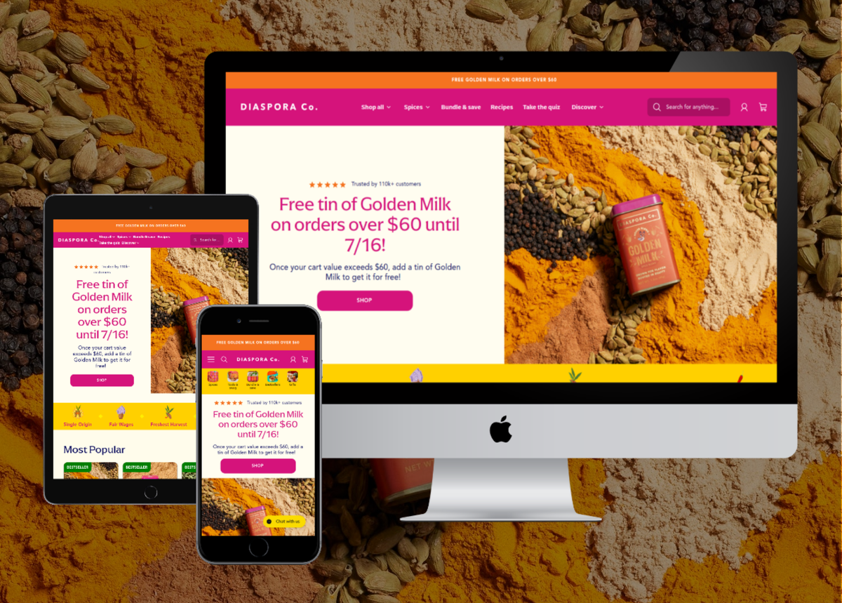 Diaspora Co. — Single-Origin Spice DTC Storefront on Shopify