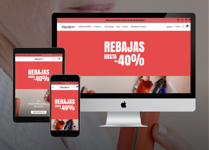 Masderm — At-Home Radiofrequency Skincare Storefront on Shopify
