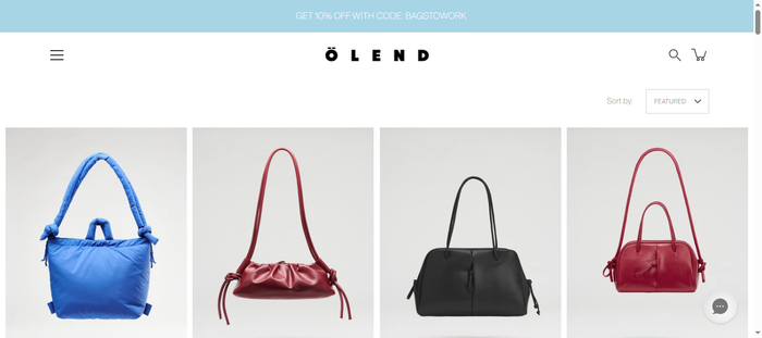 Ölend — High-Variant Bag Storefront on Shopify