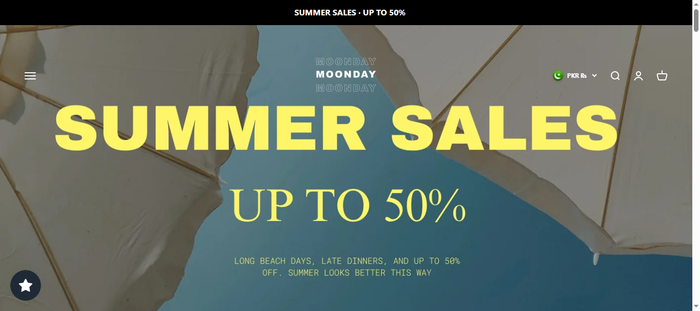 Moonday — Global Lifestyle Apparel Storefront on Shopify