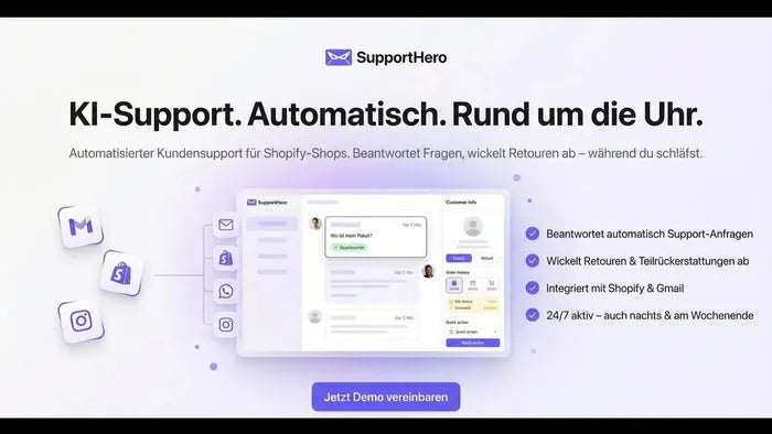 Support Hero: an AI helpdesk built for Shopify