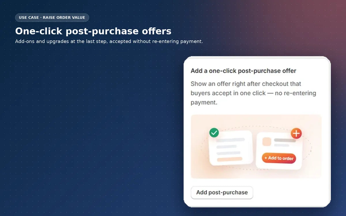Checkout Studio: raise order value at the last step