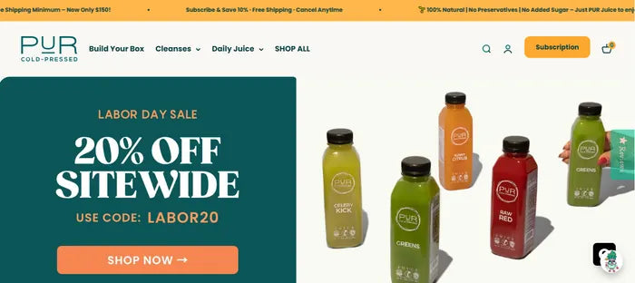 PUR Cold Pressed screenshot