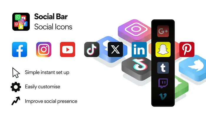 Social Bar: Floating Social Media Icon Bar for Shopify