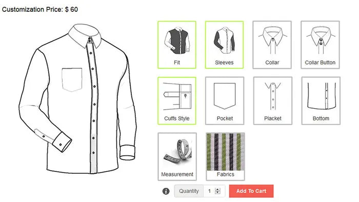 Tailor Shirt Shop screenshot
