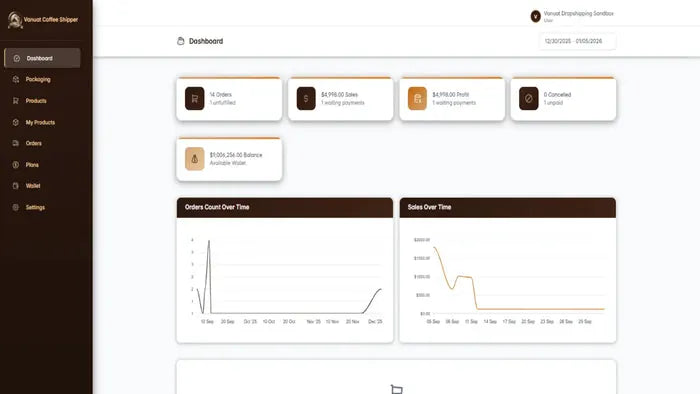 Vanuat Coffee Dropshipper screenshot